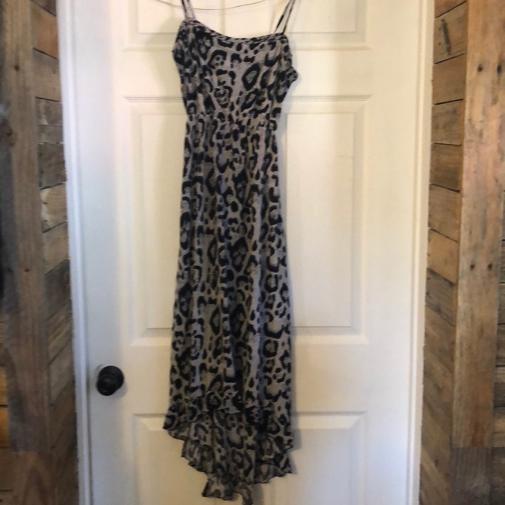 High low cheetah maxi